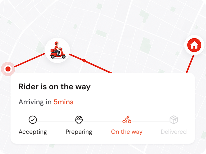 Delivery tracking UI