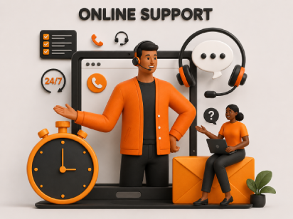 Customer support UI